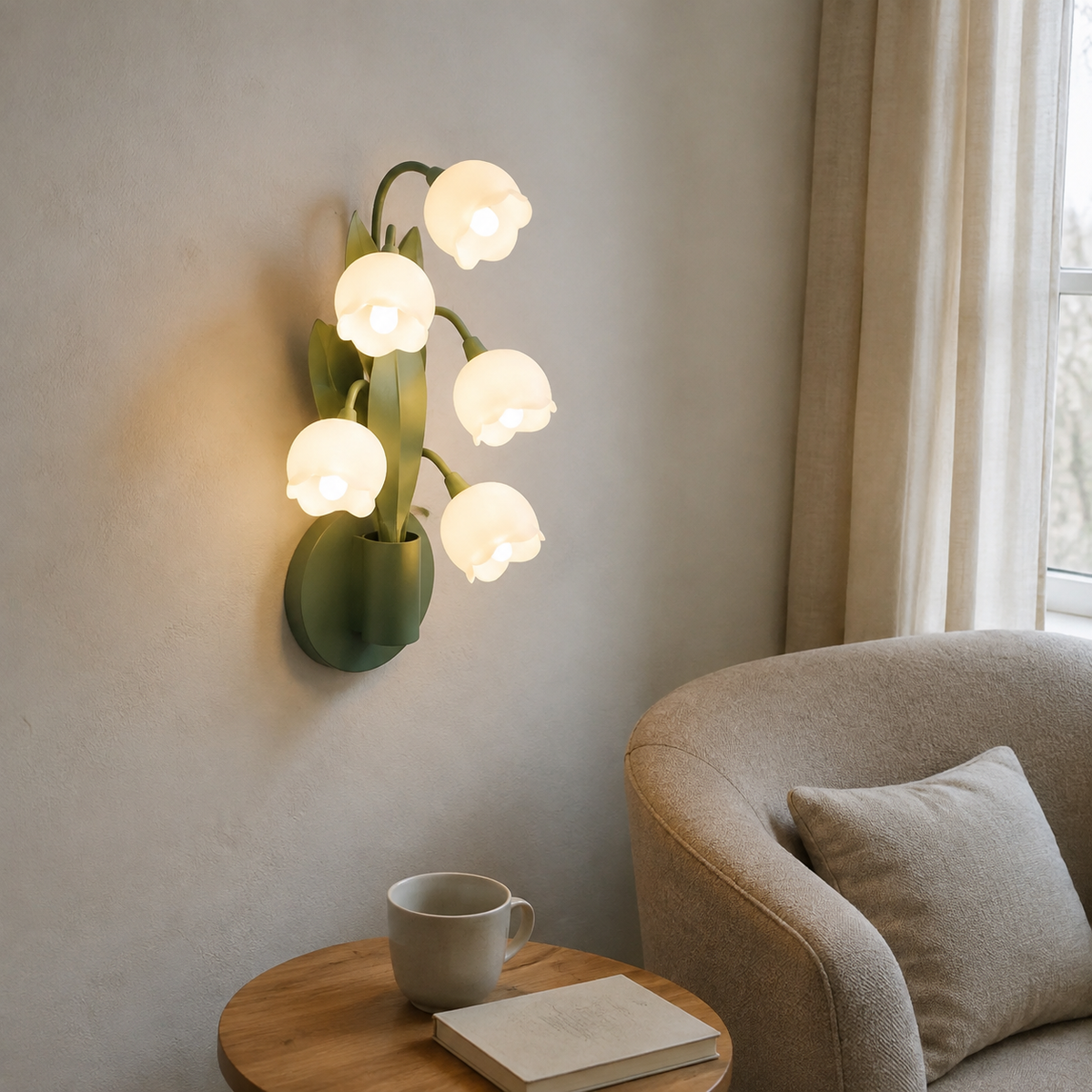 Forest Floor Lily of the Valley Wall Lamp