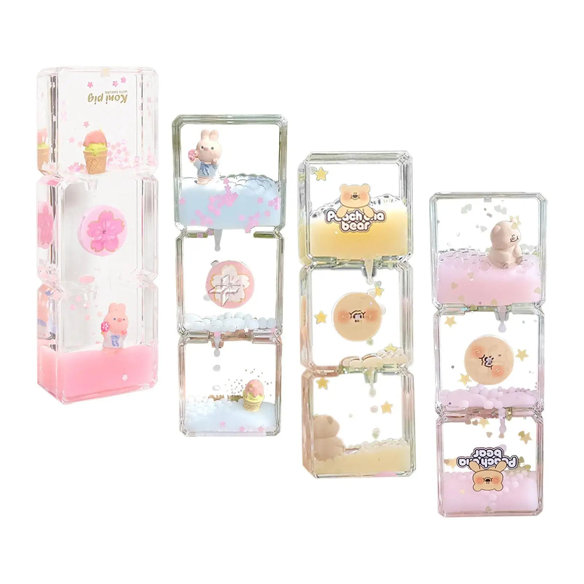 Floral Fantasy Liquid Cartoon Motion Hourglass