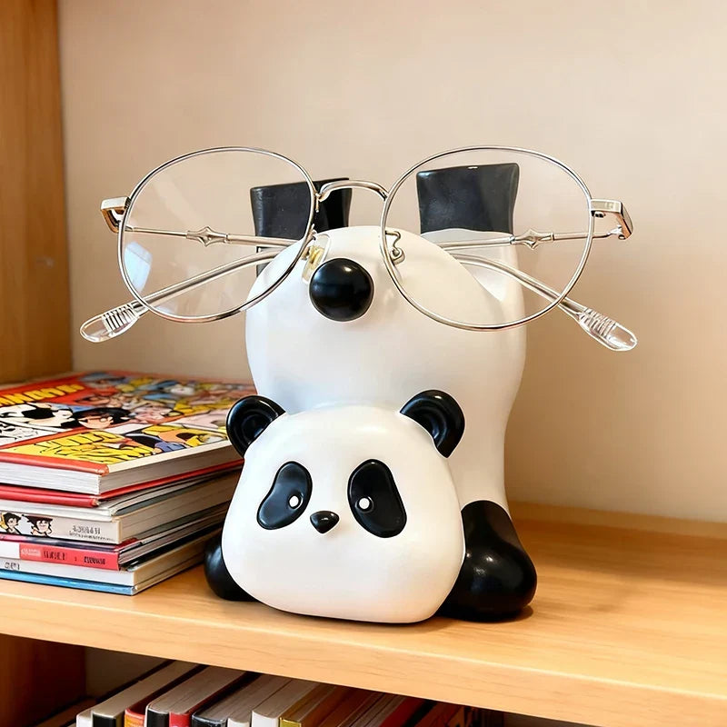 Upside Down Panda Eyeglass Holder