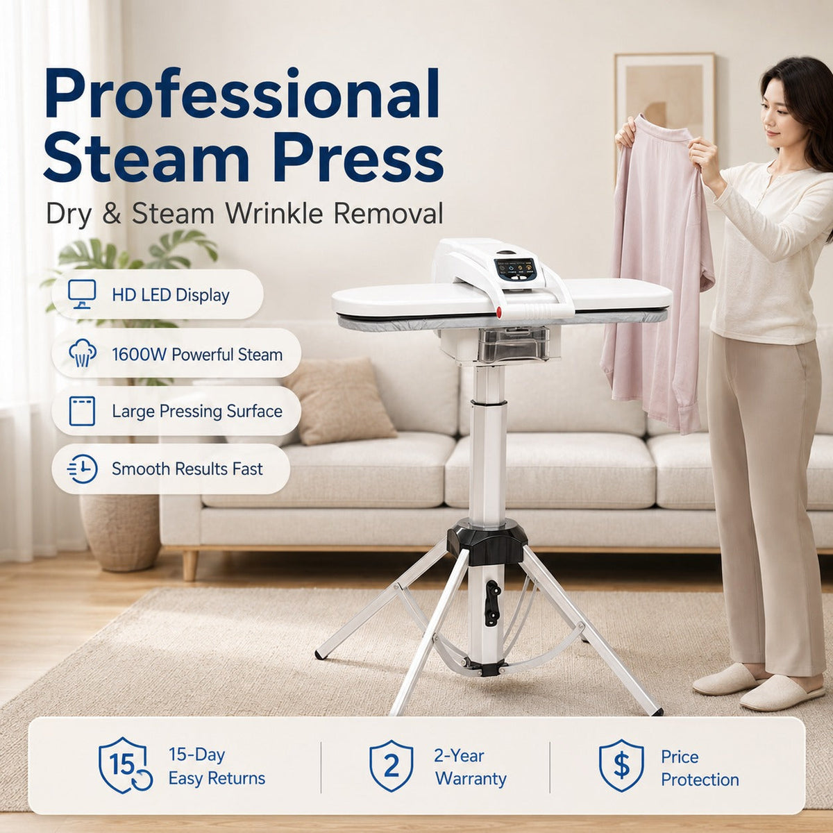 Laundry Master Steam Press Easy Ironing Machine