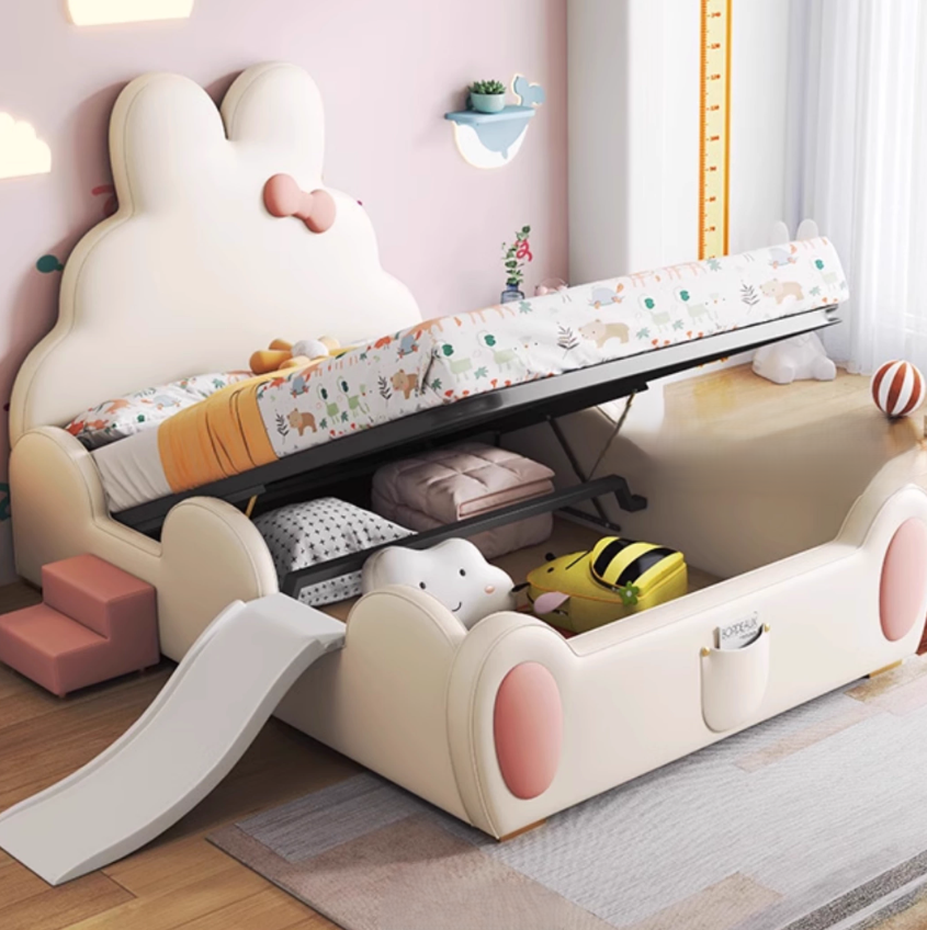 Jumpy Rabbit Cozy Kids Slide Bed