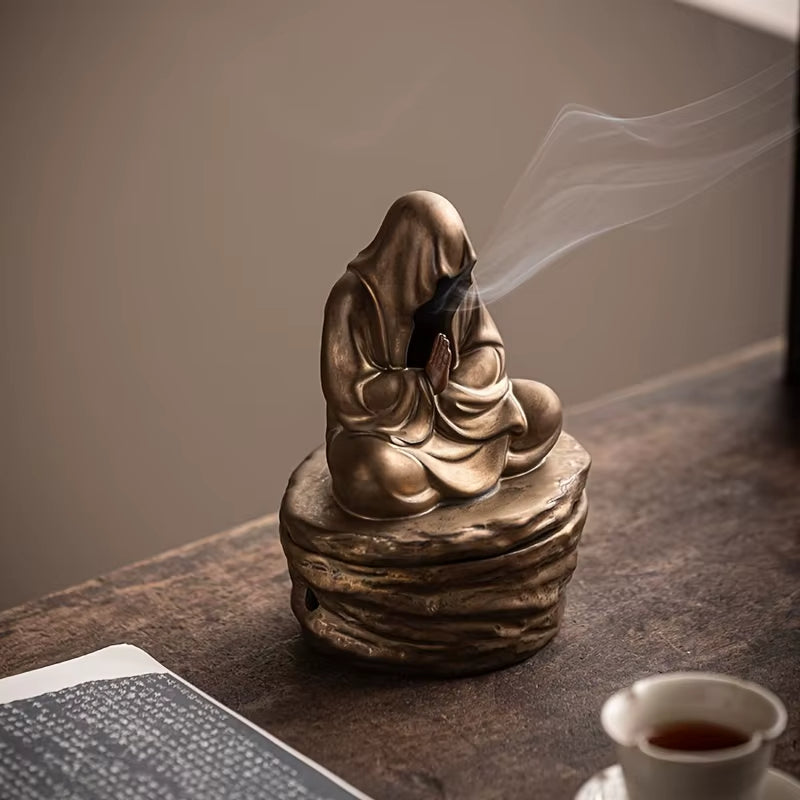 Silent Monk Backflow Ceramic Incense Burner