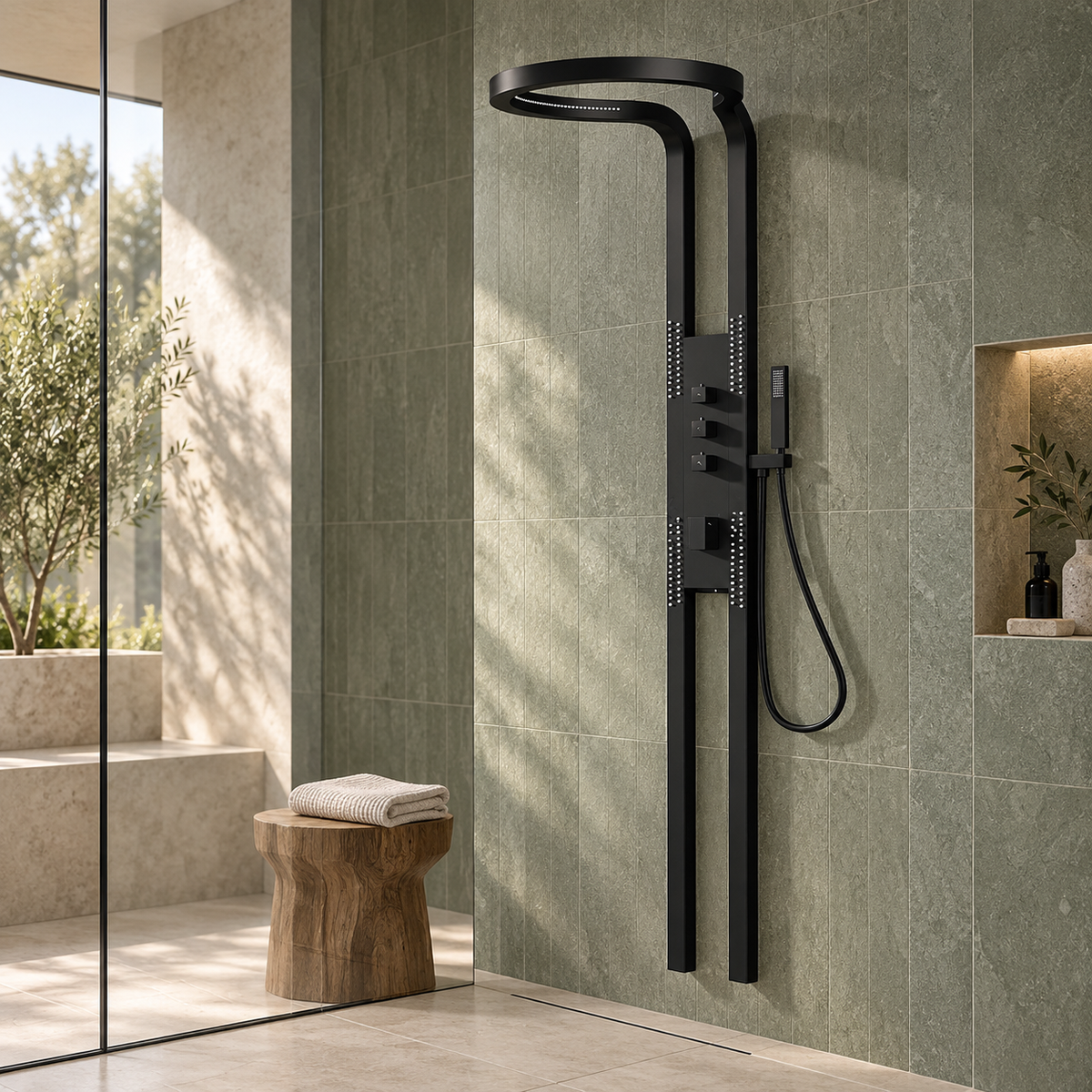 Nordic Rain Modern Waterfall Shower Set
