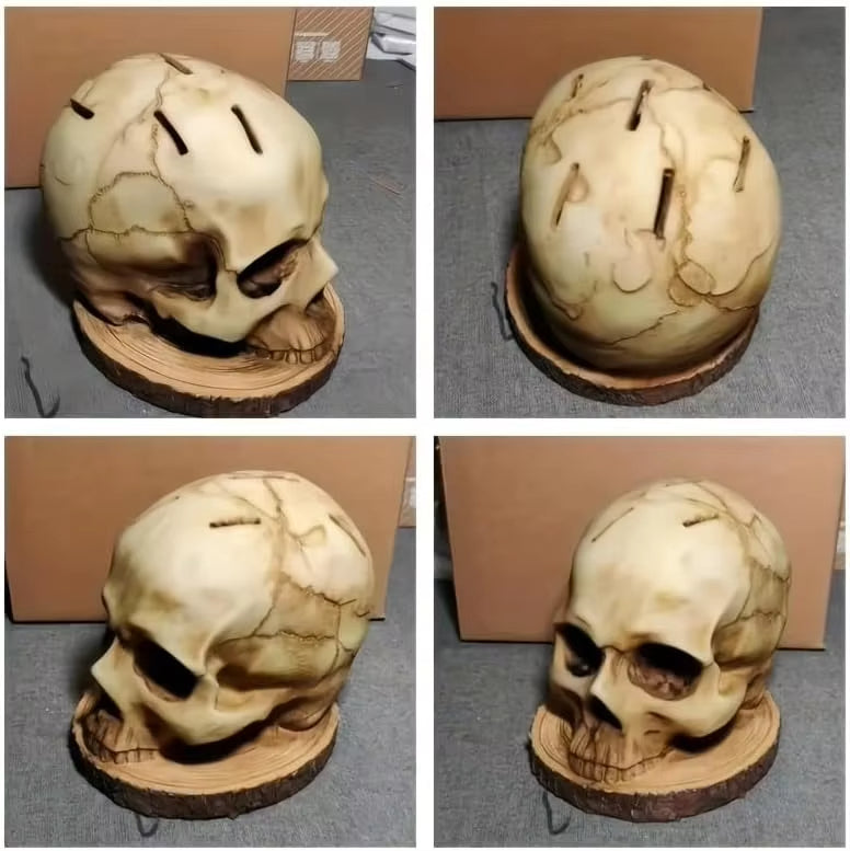 Gothic Skull Knife Organizer Holder