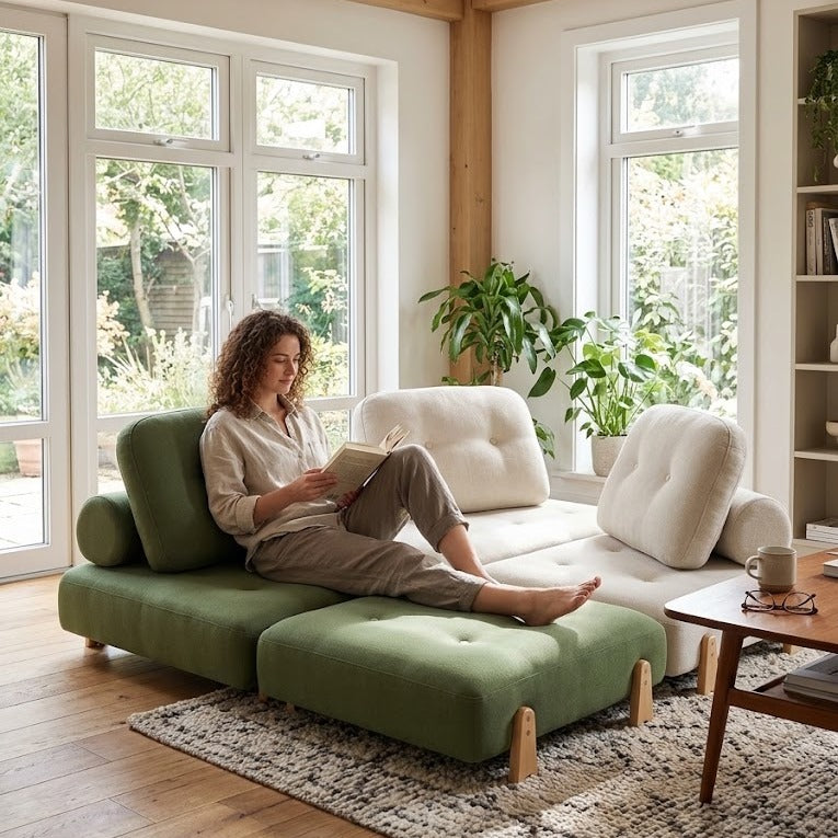 Foldable Tatami Pull-Out Chic Comfy Sofa  Bed