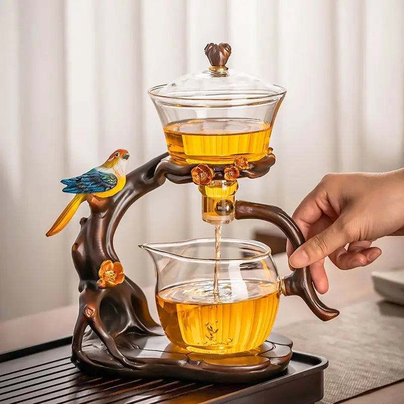 Artistic Bird-Inspired Gongfu Tea Set