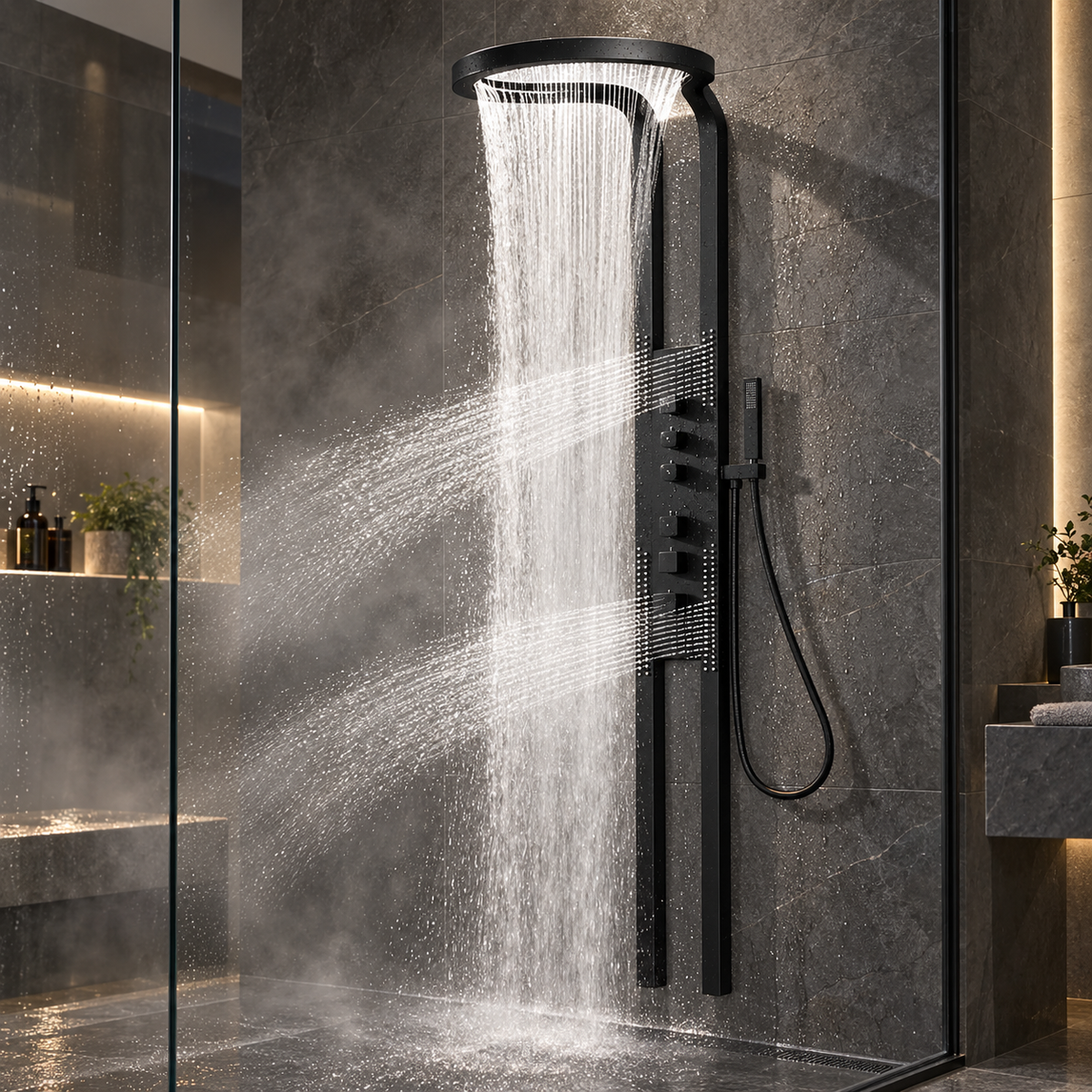 Nordic Rain Modern Waterfall Shower Set