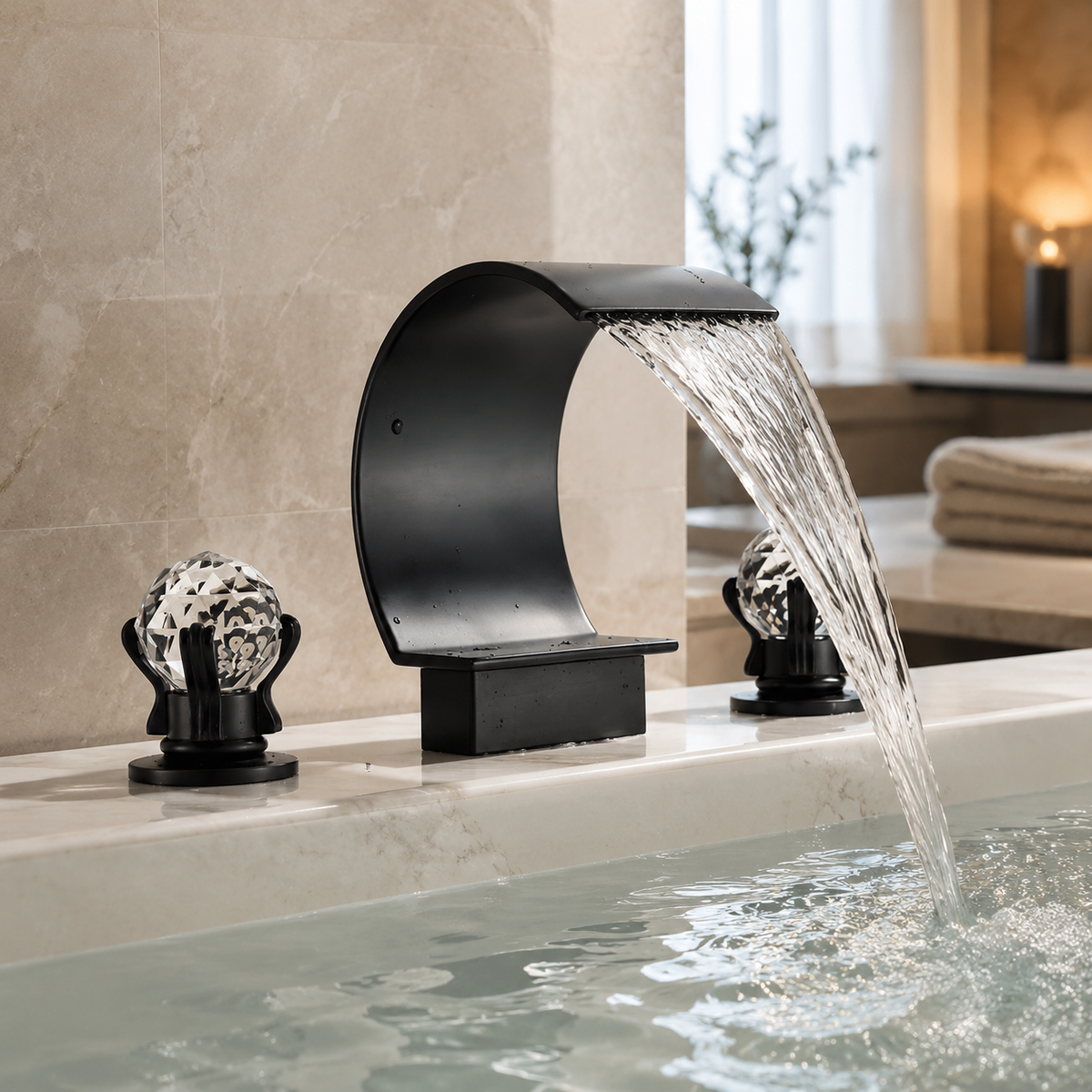 Luma Arc Waterfall Faucet