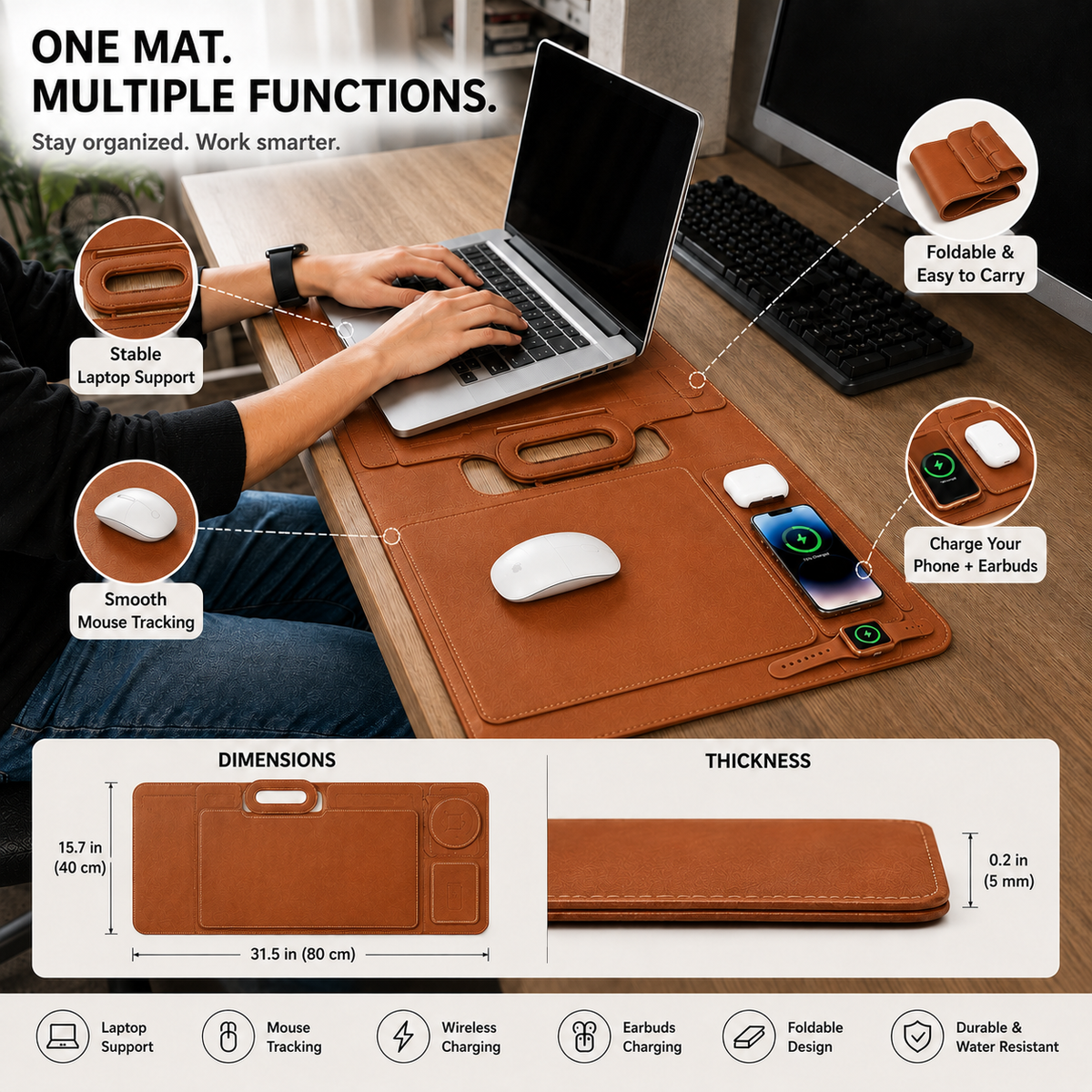 Anywhere Office Laptop Sleeve Stand Case