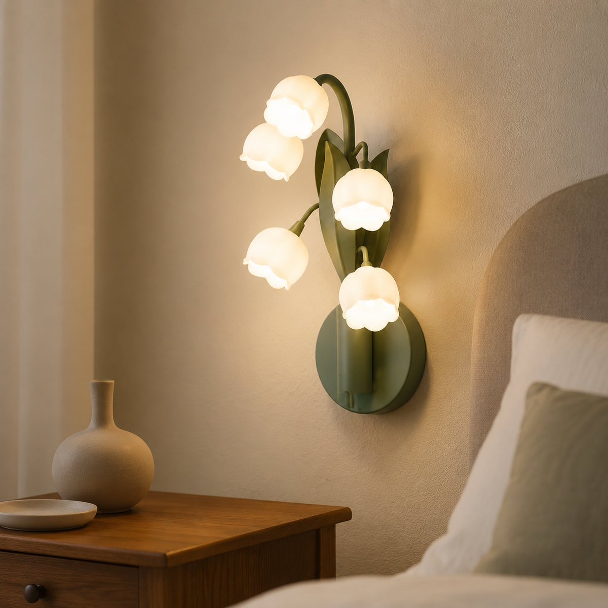 Forest Floor Lily of the Valley Wall Lamp