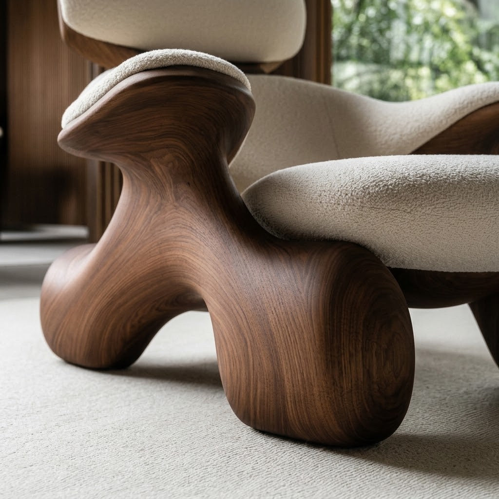 Marea Sculptural Lounge Accent Chair