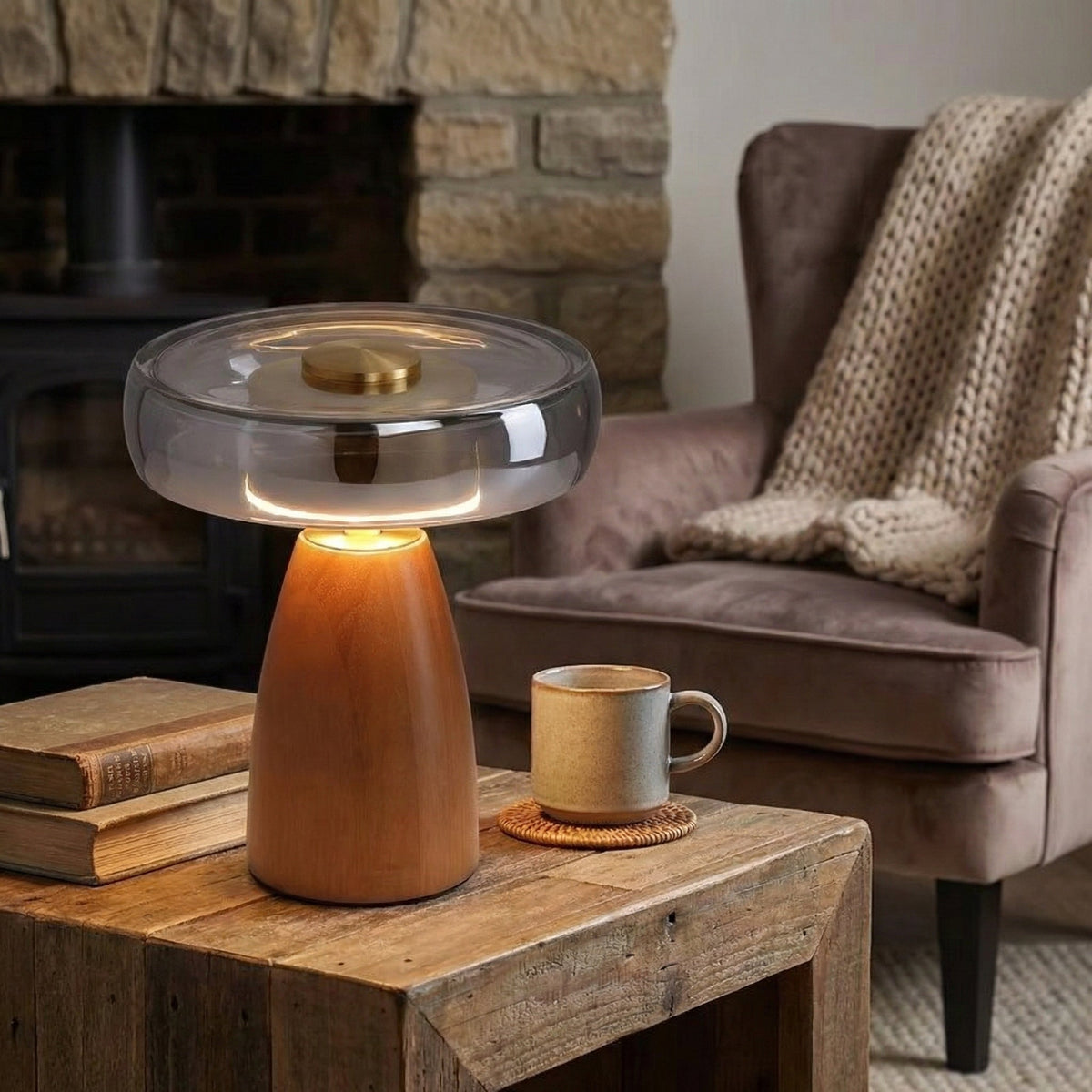 Glass Dome Ambient Table Lamp