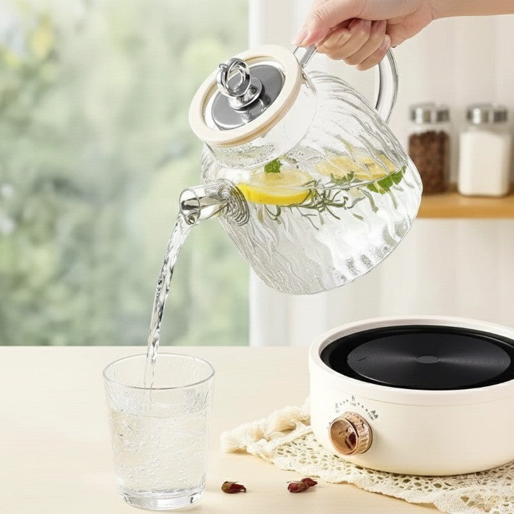 Wavy Glass Heat Adjustable Tea Maker