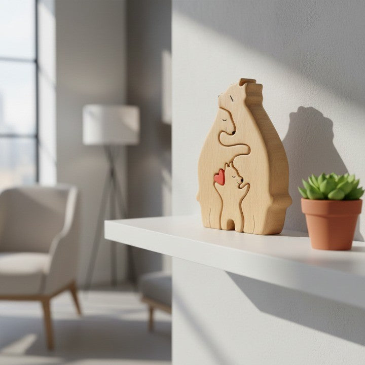 Loving Bears Interlocking Puzzle Decor