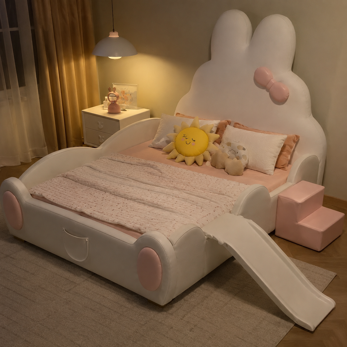 Bunny Dreamland Slide Kids Bed