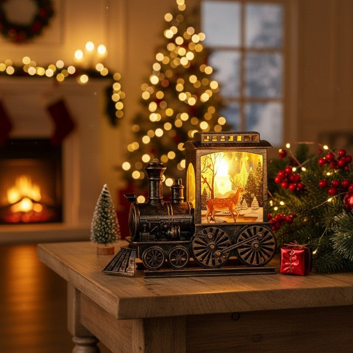 Winter Express Train LED Night Lamp