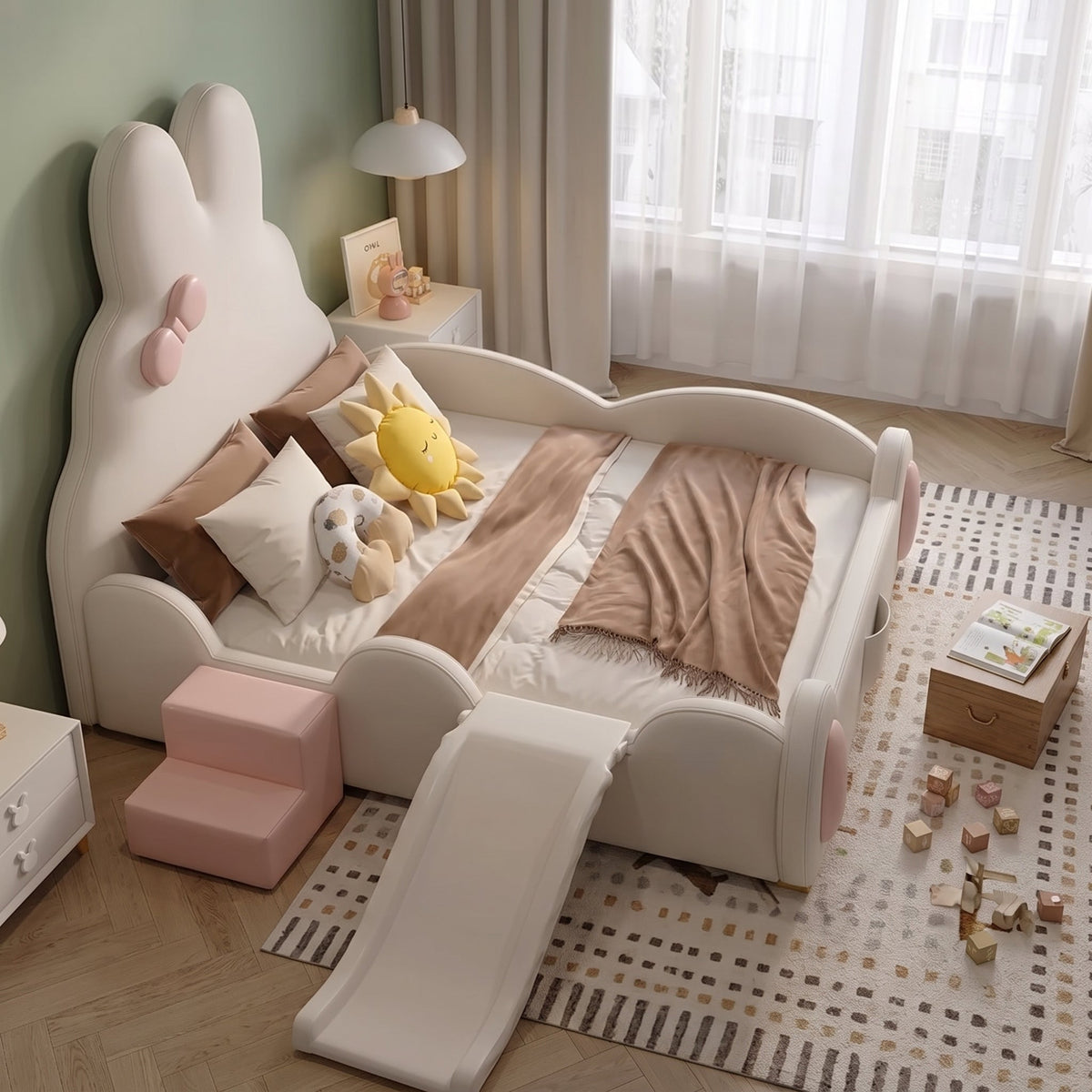 Bunny Dreamland Slide Kids Bed
