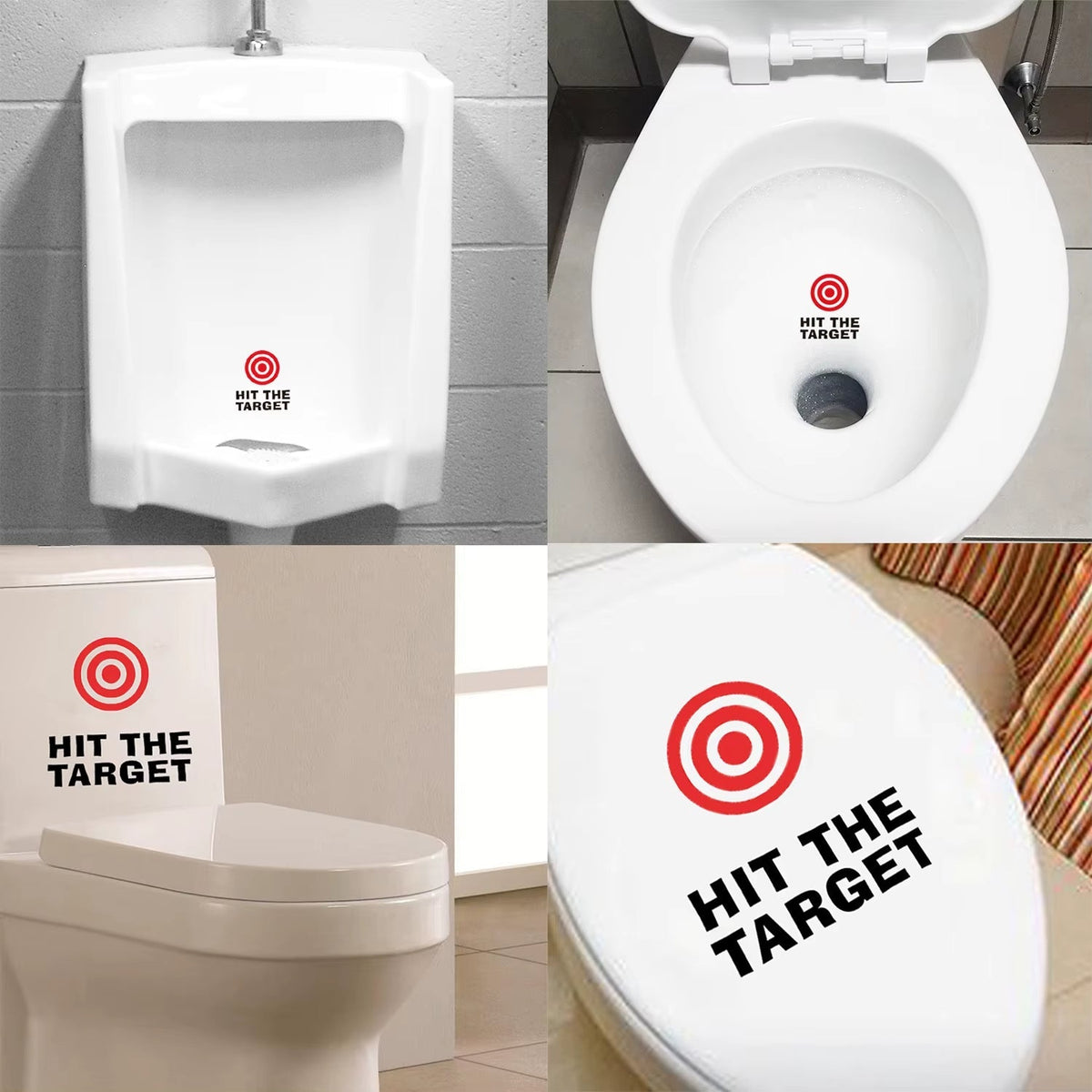 Bathroom Toilet Aim Practice Sticker