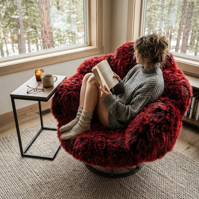 Giant Paw Plush Velvet Lounge Accent Chair