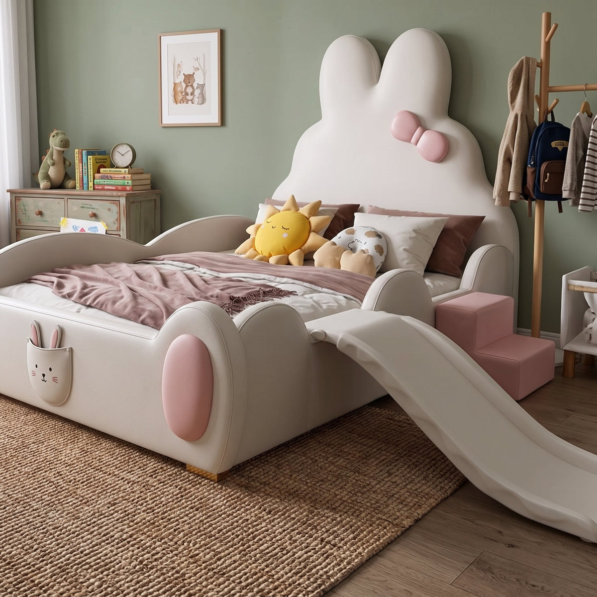 Bunny Dreamland Slide Kids Bed