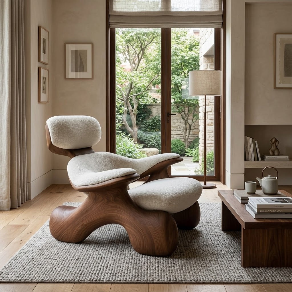 Marea Sculptural Lounge Accent Chair
