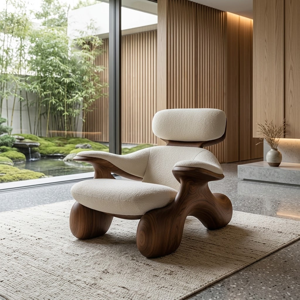 Marea Sculptural Lounge Accent Chair