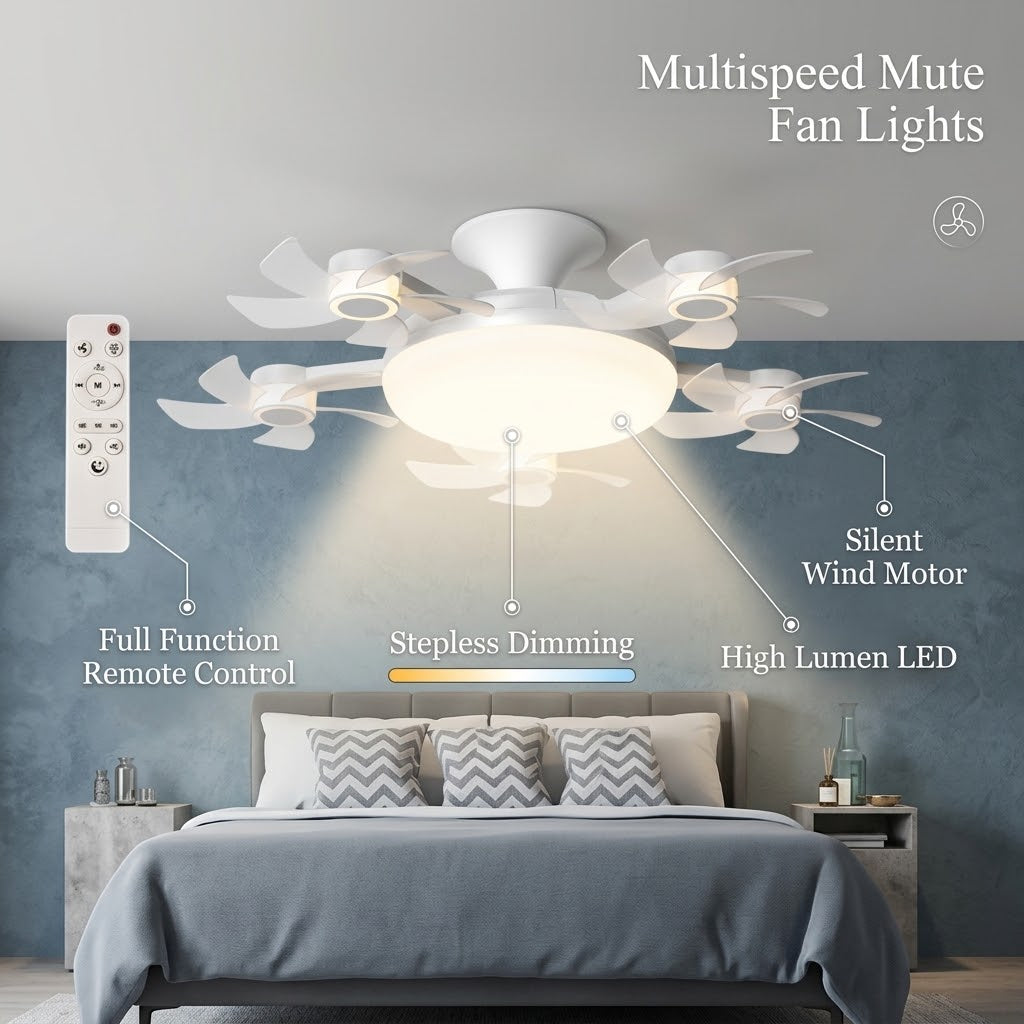 Refreshing Air Ceiling Fan Light