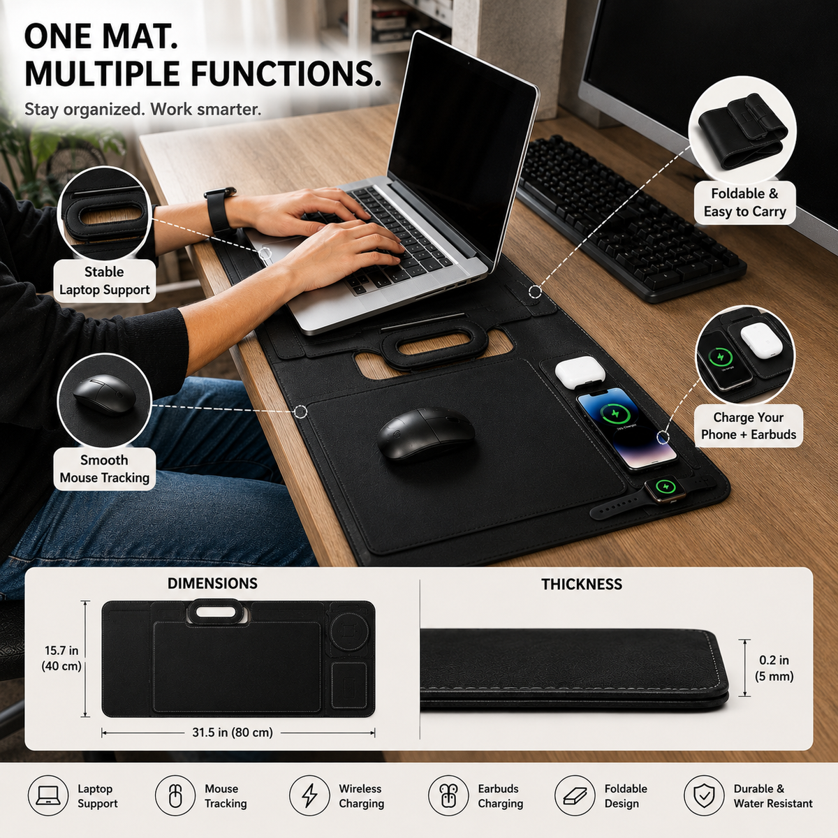Anywhere Office Laptop Sleeve Stand Case