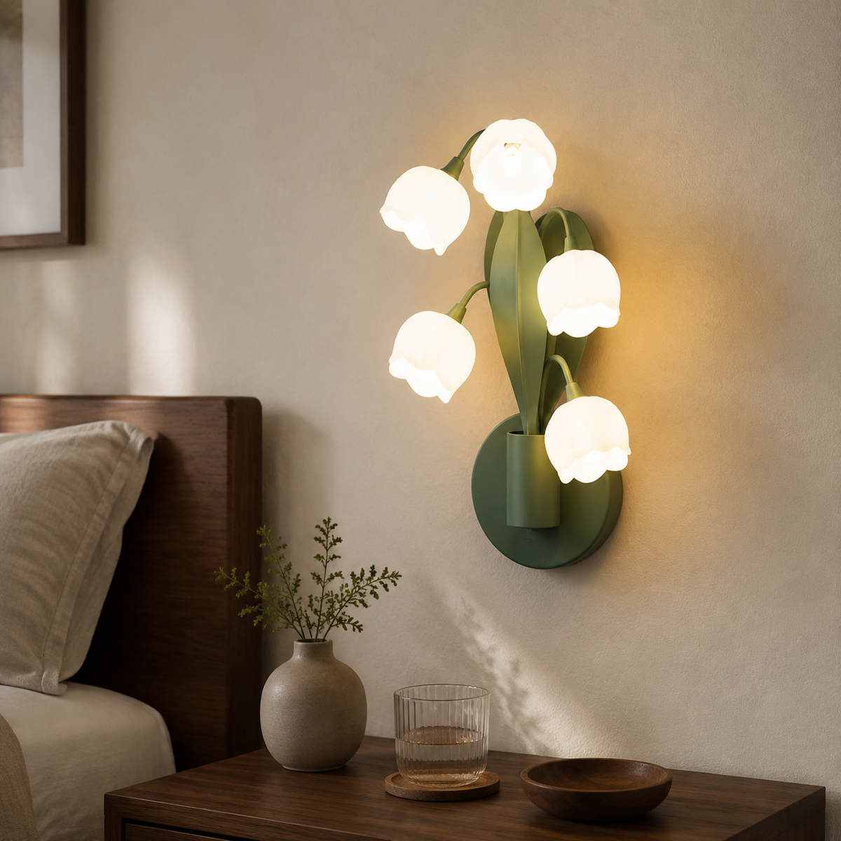 Forest Floor Lily of the Valley Wall Lamp