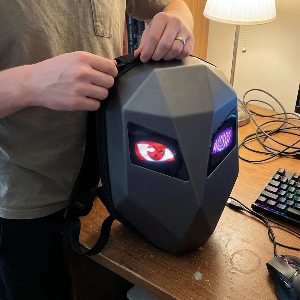 LED Screen Customizable Travel Backpack