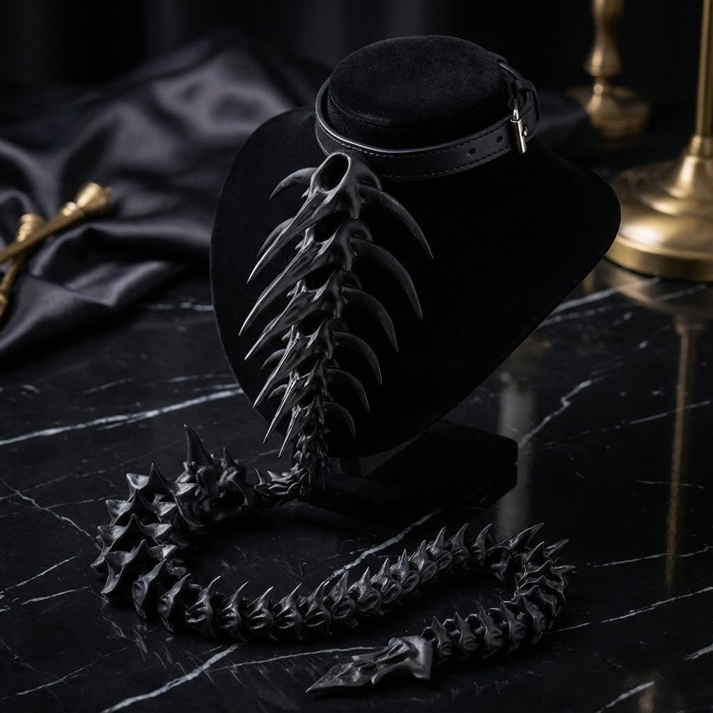 Bionic Gothic Style Spinal Back Jewelry