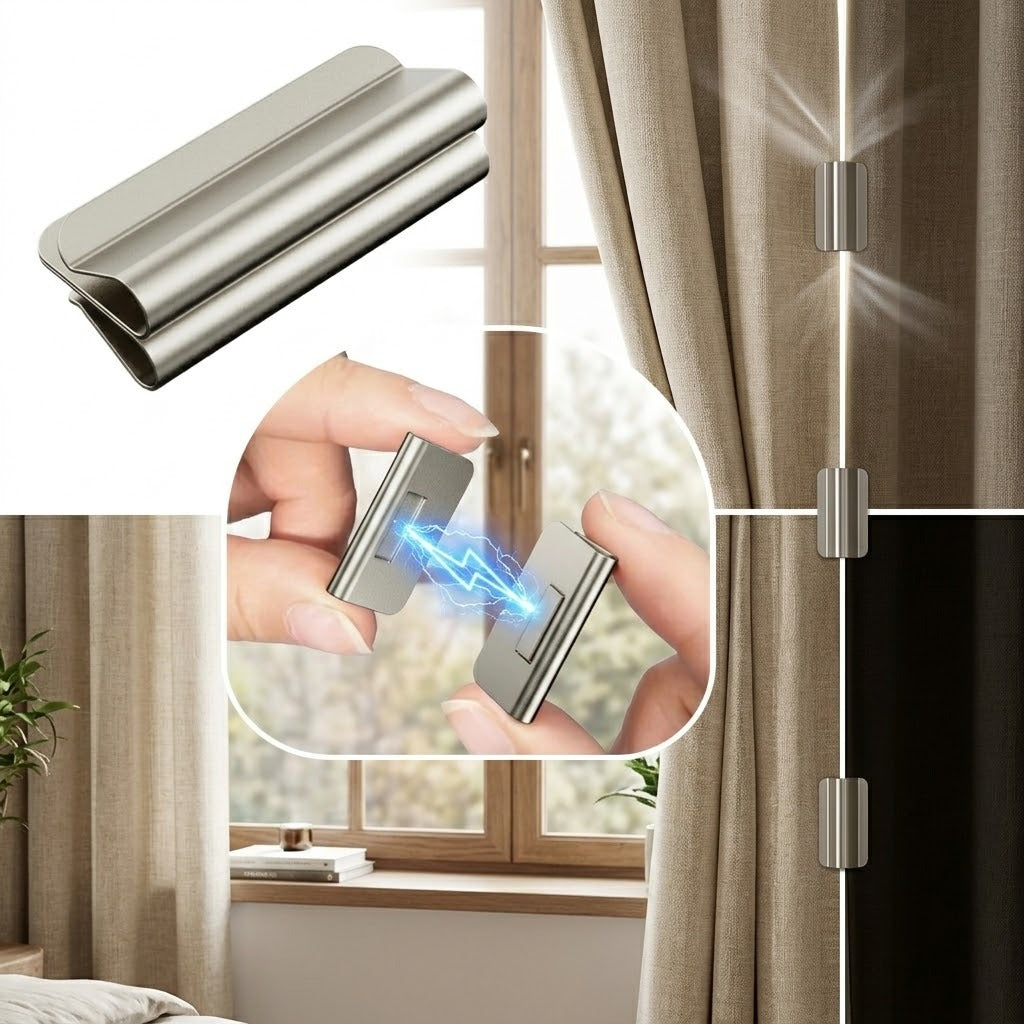 Curtain Lock Magnetic Light-Block Seal Clips