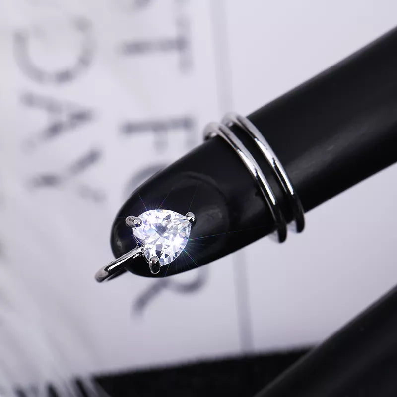Elegant Fingertip Chic Gothic Slim Metal Nail Rings