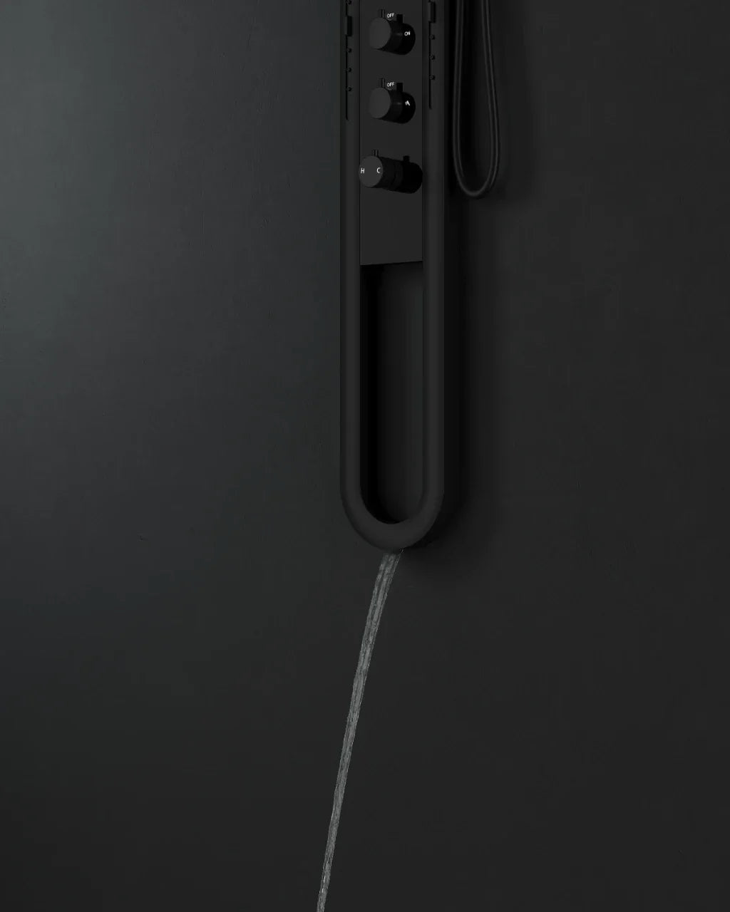 High-flow Thermostatic Digital LED Rainfall Shower Set