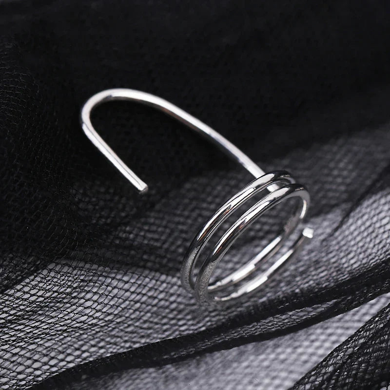 Elegant Fingertip Chic Gothic Slim Metal Nail Rings
