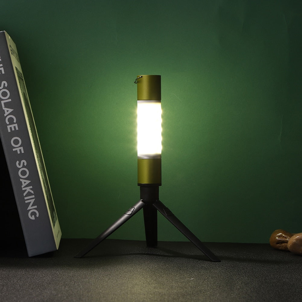 Rechargeable Hanging Zoomable Camping Flashlight
