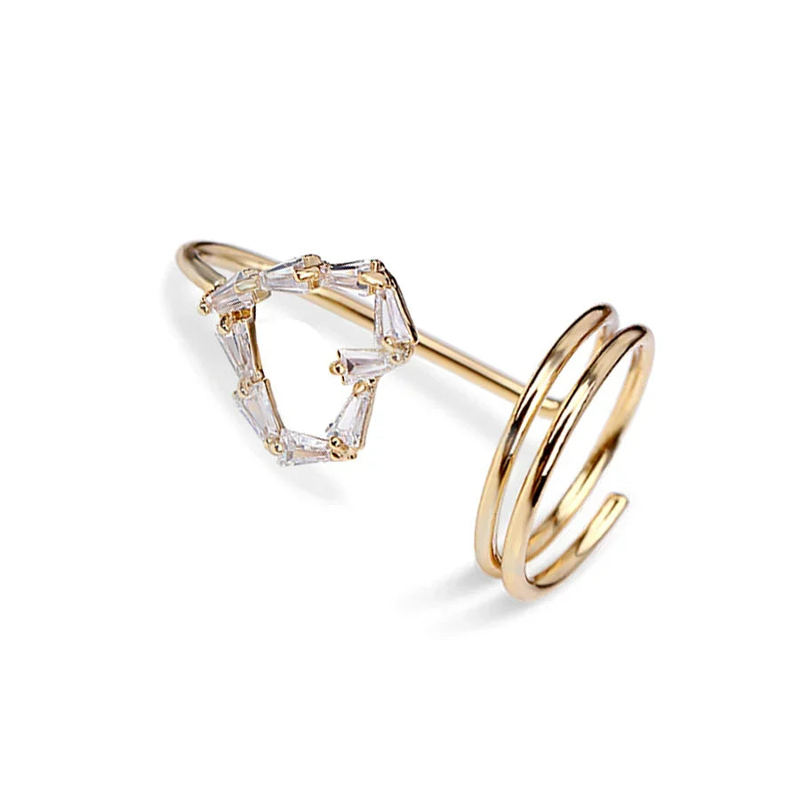 Elegant Fingertip Chic Gothic Slim Metal Nail Rings