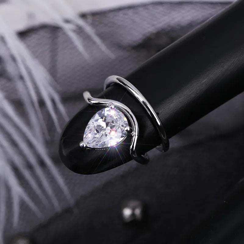 Elegant Fingertip Chic Gothic Slim Metal Nail Rings
