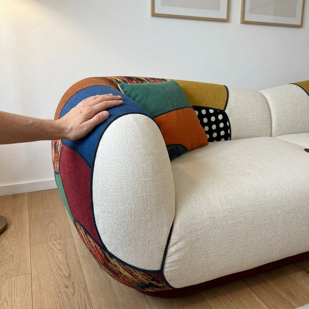 Matissero Bold Patchwork Colorblock Lounge Sofa