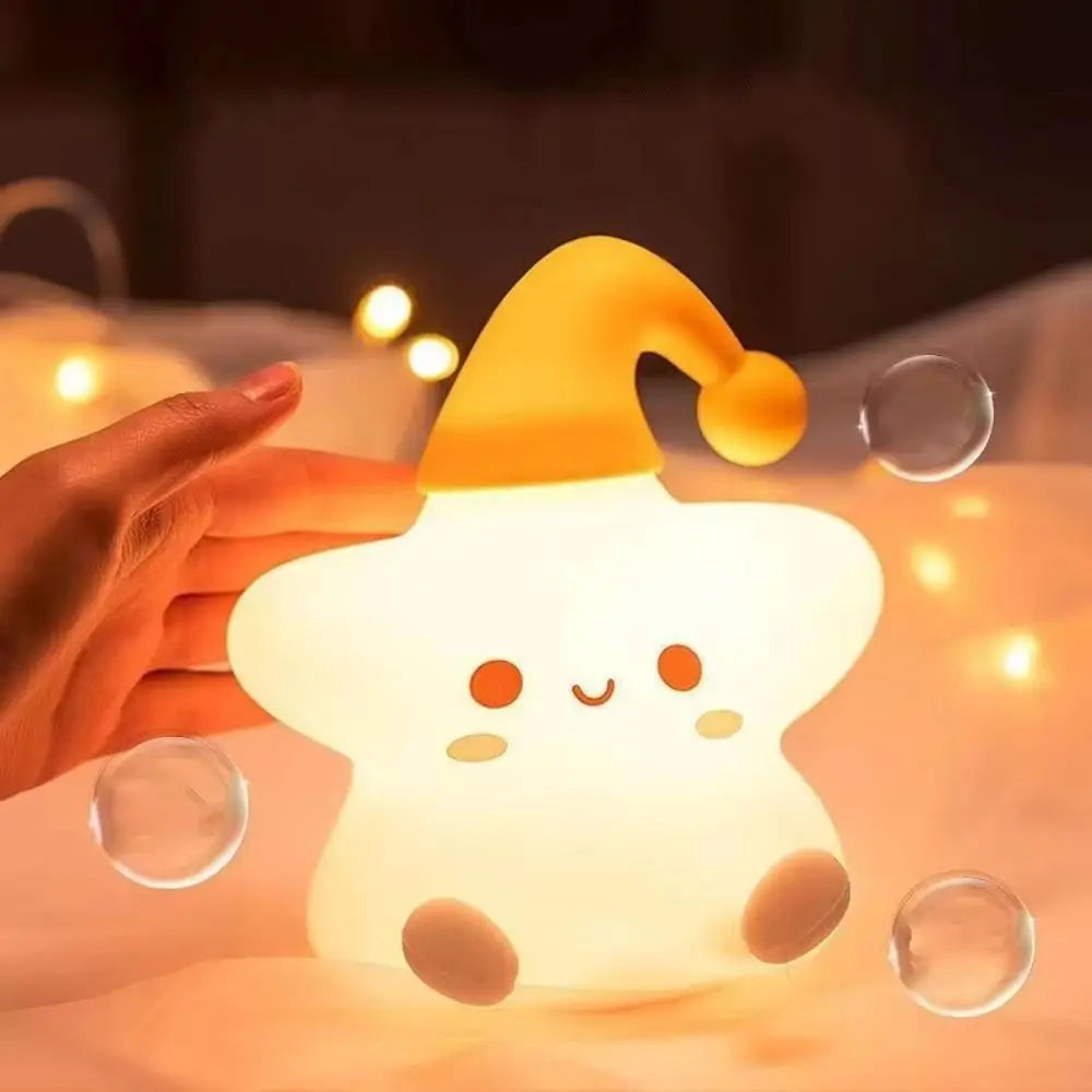 Happy Little Star LED Silicone Night Lamp