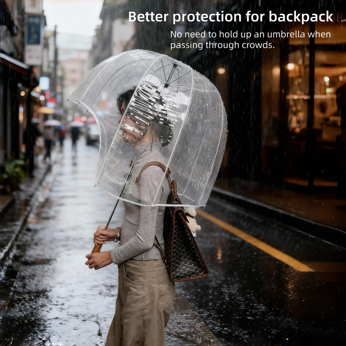 Never Wet Full Cover Bubble Umbrella