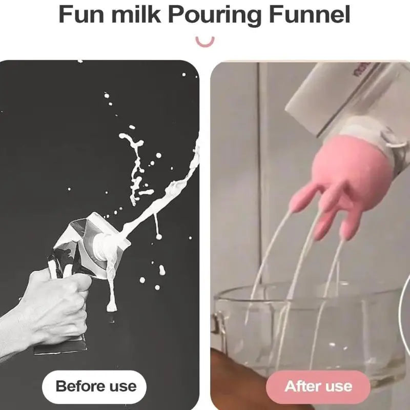 Spill Prevention Reusable Cow Milk Pourer Lids