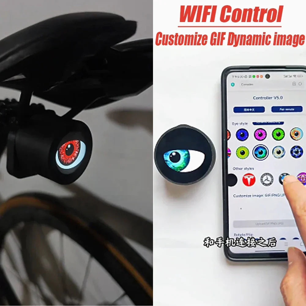 Scary Eyes Night Guardian Waterproof Bicycle Tail Light