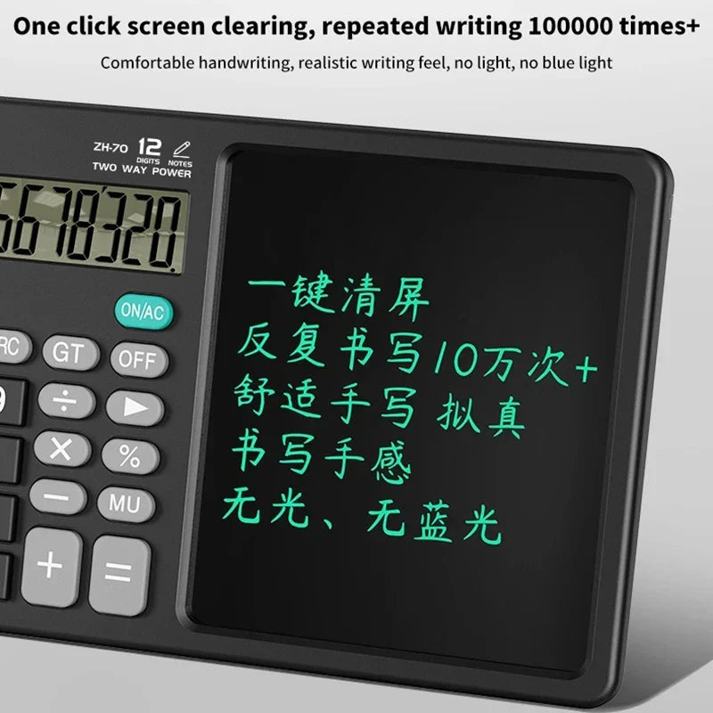 Portable Scientific LCD Notepad Calculator
