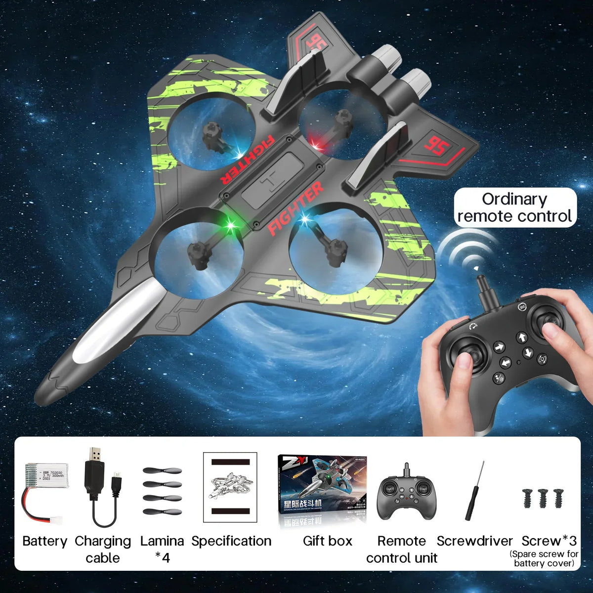 Fighter Stunt Remote Control Foam Jet Plane