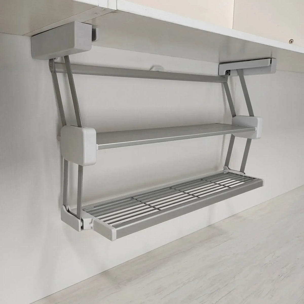 Retractable Hanging Kitchen Cabinet Storage Shelf Organizer System