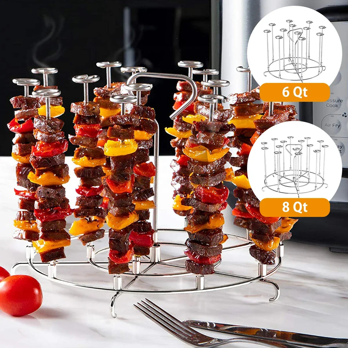 Air Fryer Vertical Kebab Maker Stand