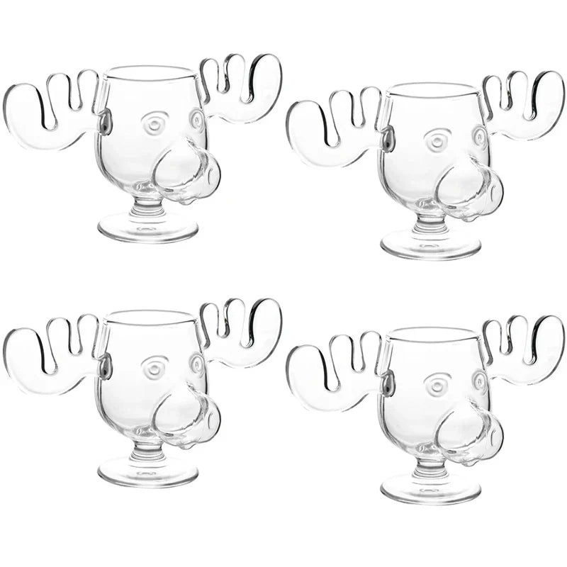 Nordic Antler Novelty Drinking Glass