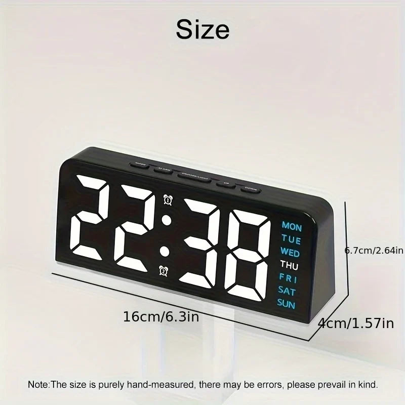 Modern LED All Week Display Night Lamp Alarm Clock