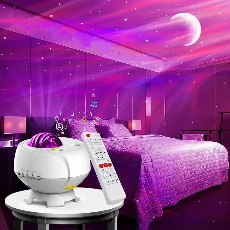 Starfield Galaxy Speaker Light Projector